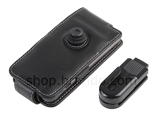 Brando Workshop Leather Case for HTC One V (Flip Top)