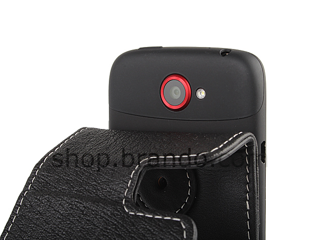Brando Workshop Leather Case for HTC One S (Flip Top)