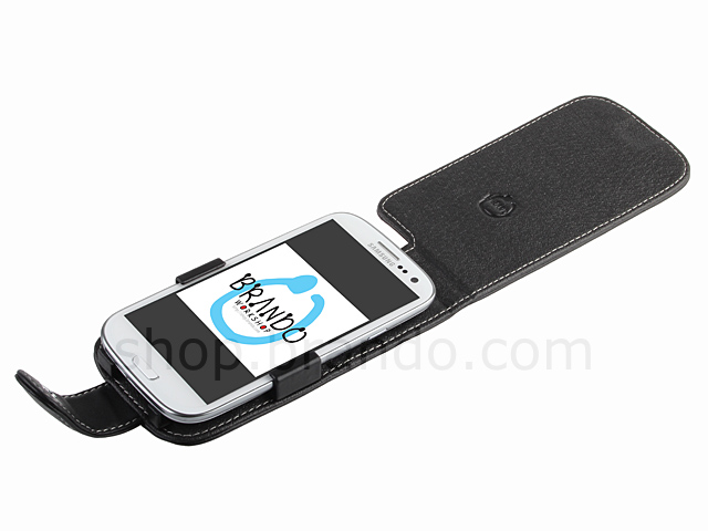 Brando Workshop Leather Case for Samsung Galaxy S III I9300 (Flip Top)