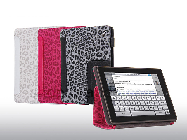 Momax Apple the New iPad/iPad 2 Snow Leopard Series Quality Protective Leather Case