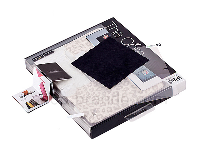 Momax Apple the New iPad/iPad 2 Snow Leopard Series Quality Protective Leather Case
