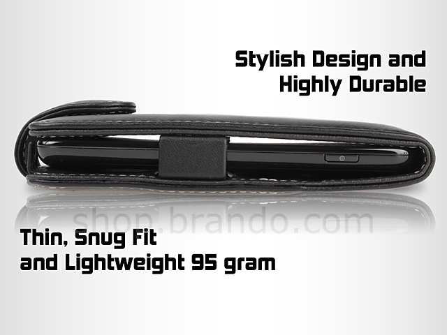Brando Workshop Leather Case for Samsung Galaxy S II LTE GT-I9210 (Flip Top)