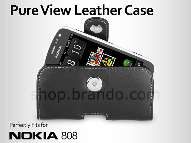Brando Workshop Leather Case for Nokia 808 PureView (Pouch Type)