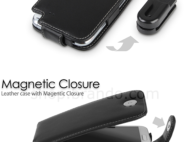 Brando Workshop Leather Case for Samsung Galaxy Note II N7100 (Flip Top)
