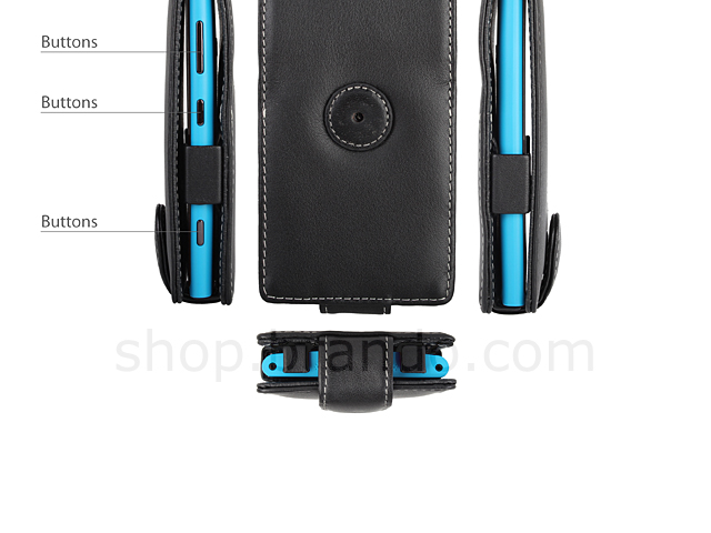 Brando Workshop Leather Case for Nokia Lumia 920 (Flip Top)