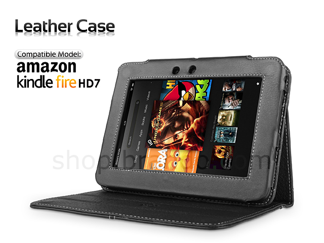 Brando Workshop Leather Case for Amazon Kindle Fire HD 7" (Side Open w/ magnet)