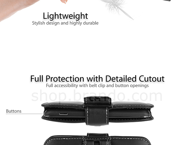 Brando Workshop Leather Case for Google Nexus 4 E960 (Pouch Type)