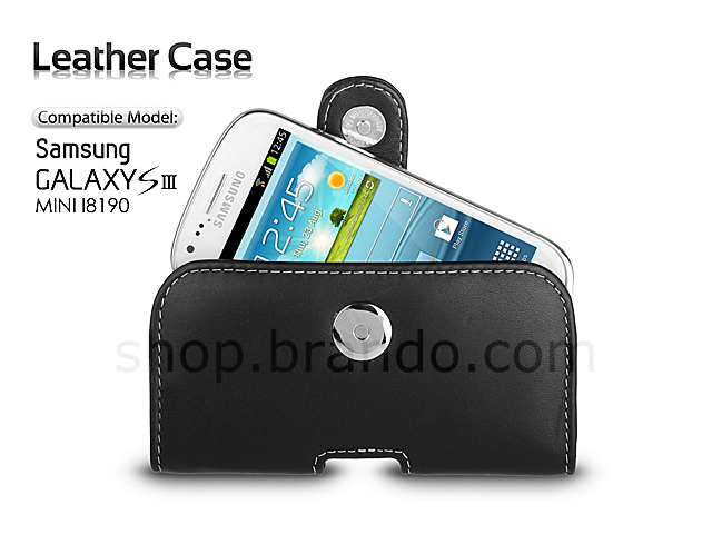 Brando Workshop Leather Case for Samsung Galaxy S III Mini I8190 (Pouch Type)
