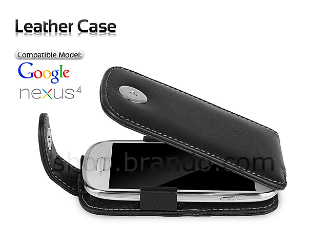 Brando Workshop Leather Case for Samsung Galaxy S III Mini I8190 (Flip Top)