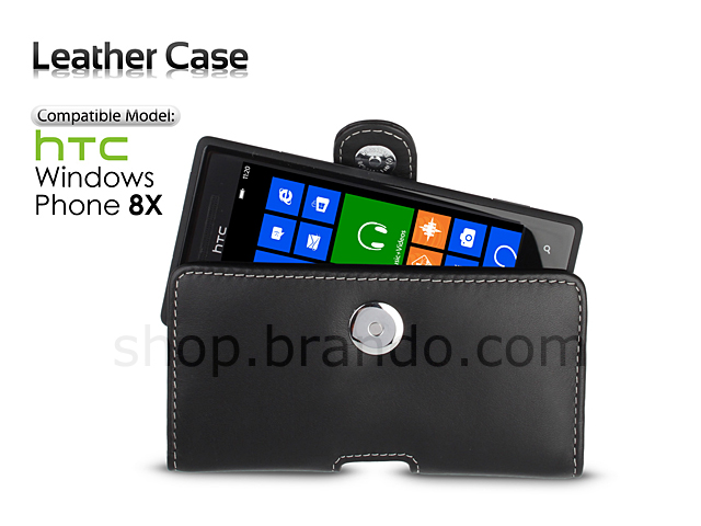 Brando Workshop Leather Case for HTC Windows Phone 8X (Pouch Type)