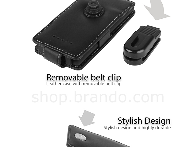 Brando Workshop Leather Case for HTC Windows Phone 8X (Flip Top)