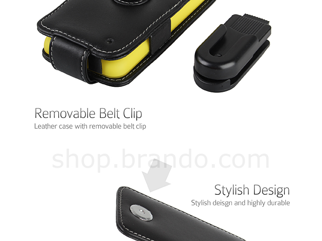 Brando Workshop Leather Case for Nokia Lumia 620 (Flip Top)