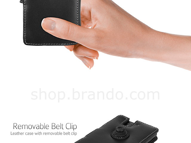Brando Workshop Leather Case for Sony Xperia Z (Side Open)