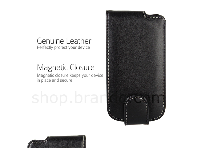 Brando Workshop Leather Case for Samsung Galaxy S Duos S7562 (Flip Top)