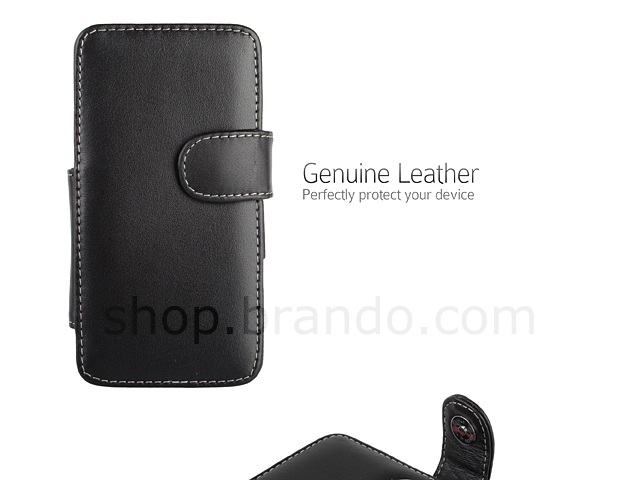 Brando Workshop Leather Case for HTC Droid DNA (Side Open)