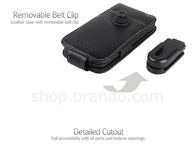 Brando Workshop Leather Case for HTC One SV (Flip Top)