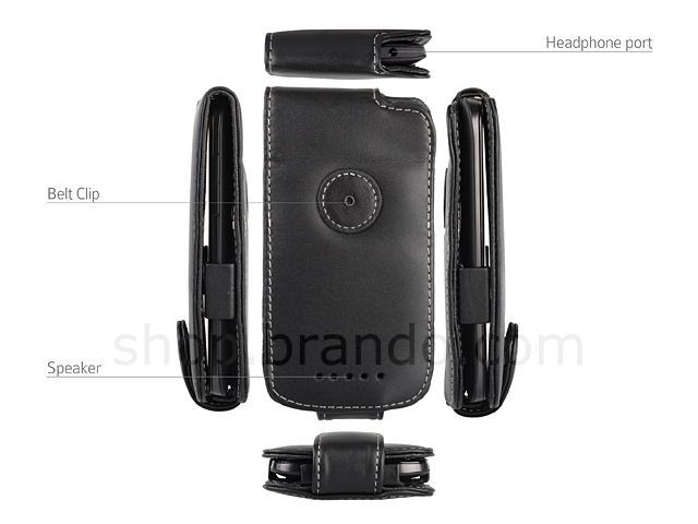 Brando Workshop Leather Case for HTC One SV (Flip Top)