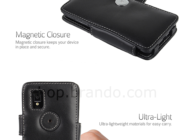 Brando Workshop Leather Case for LG Optimus G E975 (Side Open)