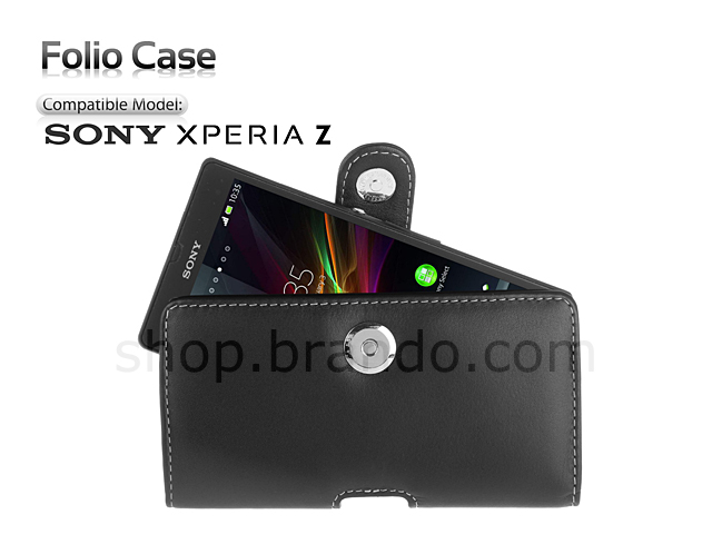 Brando Workshop Leather Case for Sony Xperia Z (Pouch Type)
