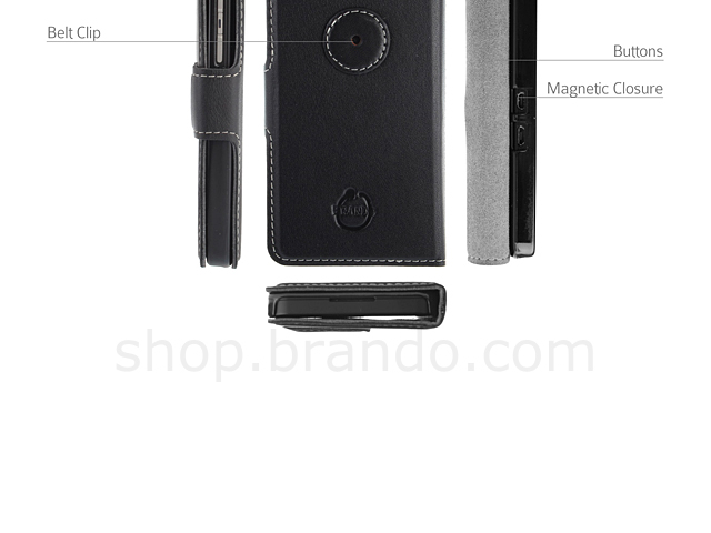 Brando Workshop Leather Case for Blackberry Z10 (Ultra-Thin Side Open)
