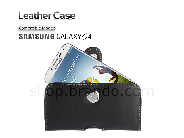 Brando Workshop Leather Case for Samsung Galaxy S4 (Pouch Type)