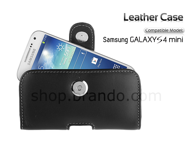 Brando Workshop Leather Case for Samsung Galaxy S4 mini (Pouch Type)