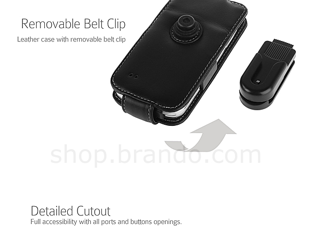 Brando Workshop Leather Case for Samsung Galaxy S4 mini (Flip Top)