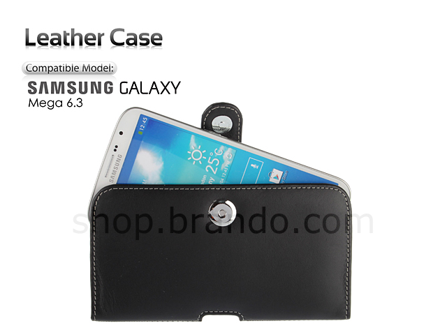 Brando Workshop Leather Case for Samsung GALAXY Mega 6.3 (Pouch Type)