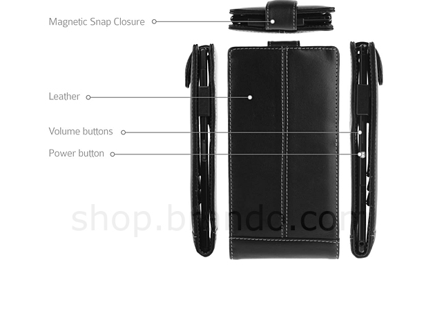 Brando Workshop Leather Case for Sony Xperia Z Ultra (Flip Top)