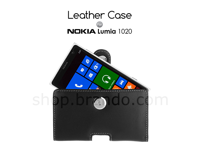 Brando Workshop Leather Case for Nokia Lumia 1020 (Pouch Type)