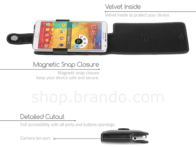 Brando Workshop Leather Case for Samsung Galaxy Note 3 (Flip Top)