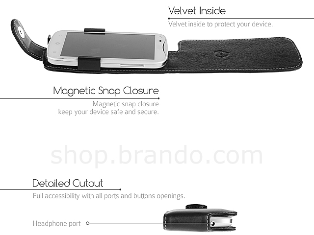 Brando Workshop Leather Case for Acer Liquid E2 (Flip Top)