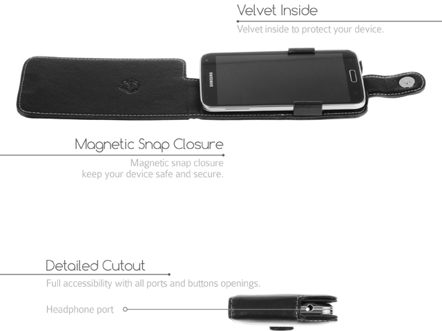 Brando Workshop Leather Case for Samsung Galaxy S5 (Flip Top)
