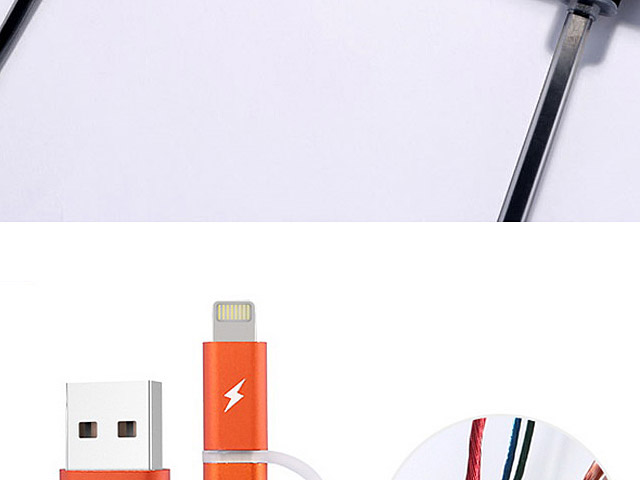 REMAX Aurora USB to Micro USB/Lightning Cable