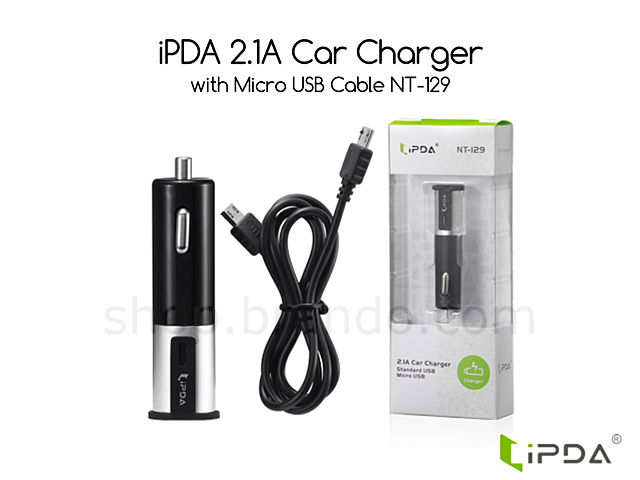 iPDA 2.1A Car Charger with Micro USB Cable NT-129