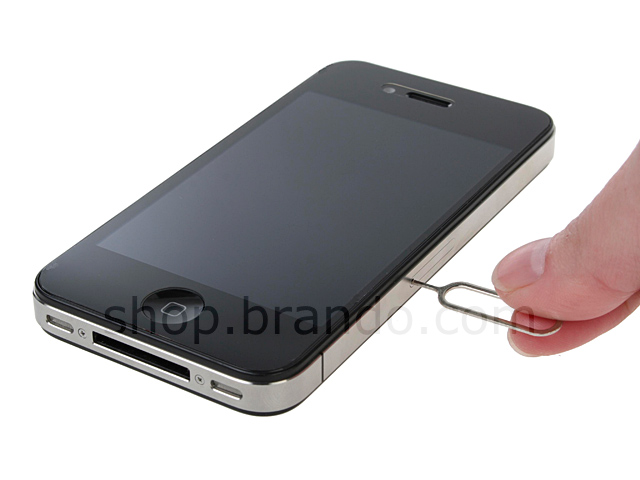 Micro Sim-to-Sim Adaptor (without Cutting Sim) + Stand Case for iPhone 4