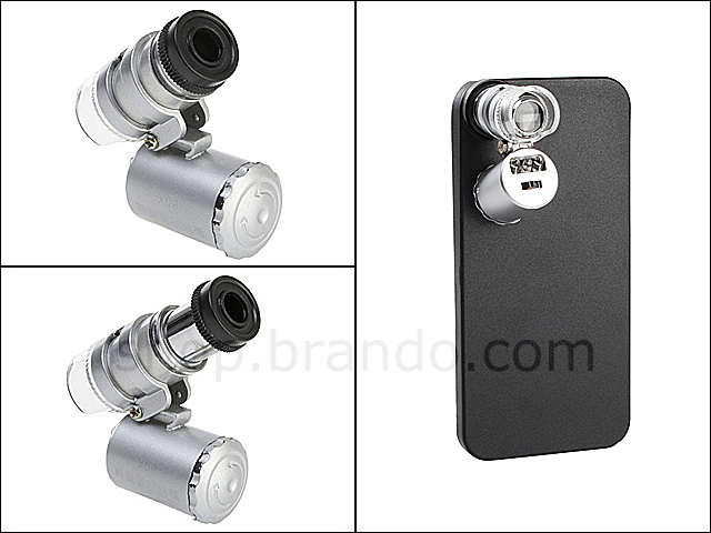 iPhone 5 / 5s Microscope with White 2-LED and Note Detector LED