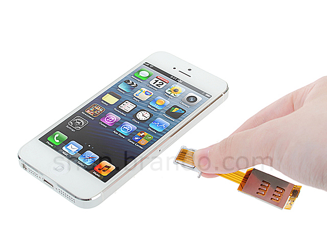Dual Sim Card for iPhone 5 / 5s with Back Case