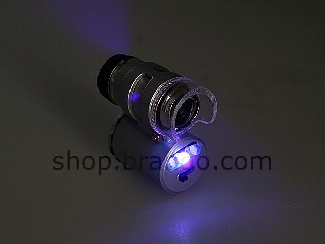 Samsung Galaxy S4 Microscope with White 2-LED and Note Detector LED