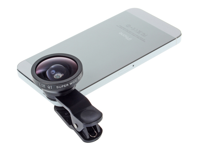Universal 3-IN-ONE Clip-On Lens Set for Smart Phones ( Super Wide Angle 0.4X + Marco + Fisheye Lens)