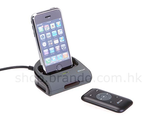 AV Dock Station with Remote Control for iPhone & iPod