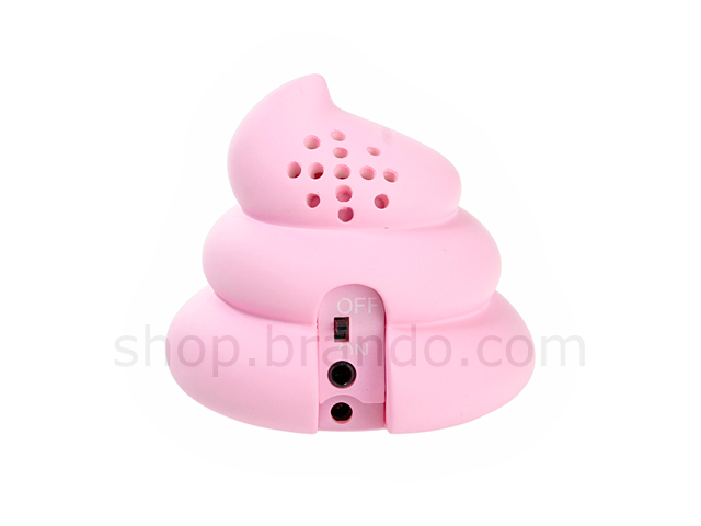 Rechargeable 3.5mm Line-in Portable Speaker - Dr. Slump Pink Mr. POOP