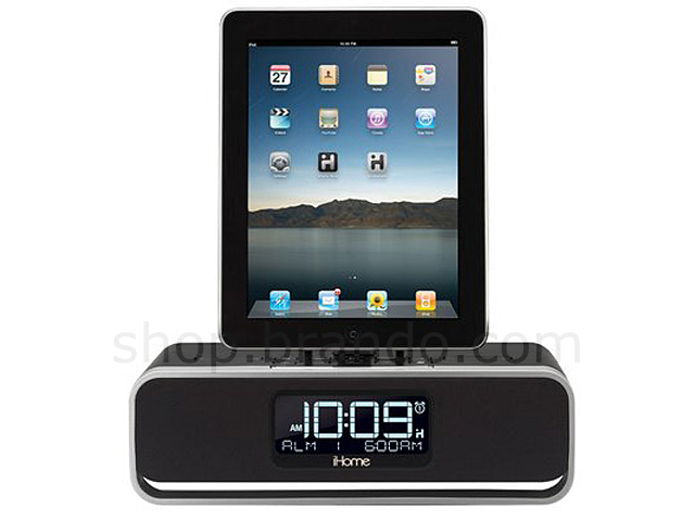 App-Enhanced Dual Alarm Stereo Clock Radio for iPhone/iPod/iPad