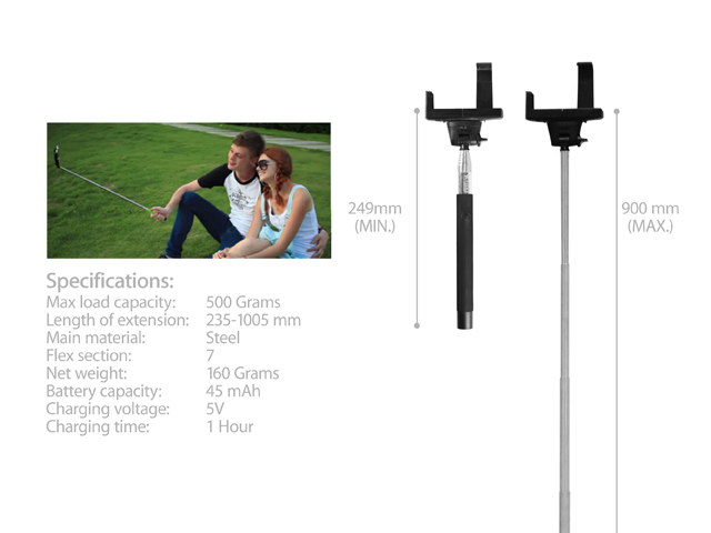 Quick Selfie Pole with Shutter Button for Android