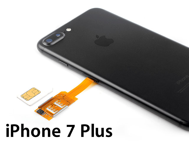 Dual Sim Card for iPhone 7 Plus with Back Case