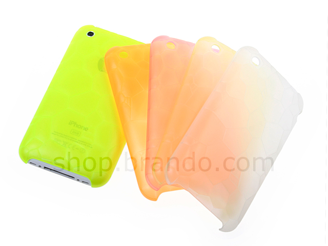 Luminous HoneyComb Matte Plastic Back Case for iPhone 3G / 3G S