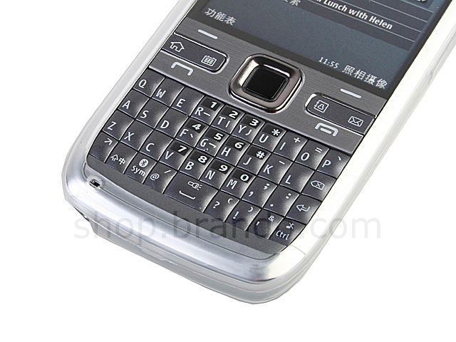 Nokia E72 Dots-Pattern Soft Plastic Case