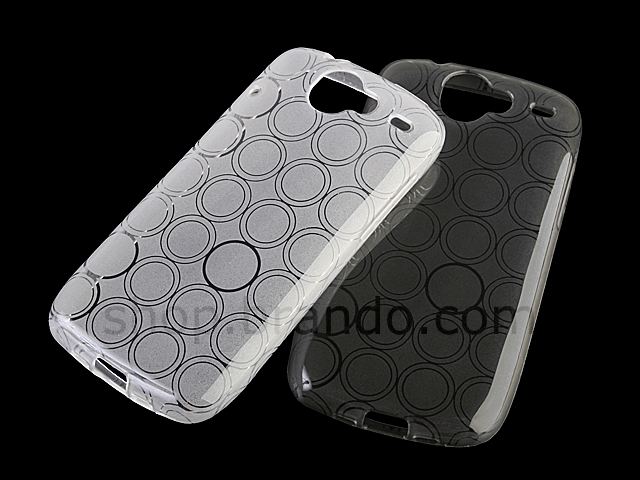 Google Nexus One Circle Patterned Soft Plastic Case
