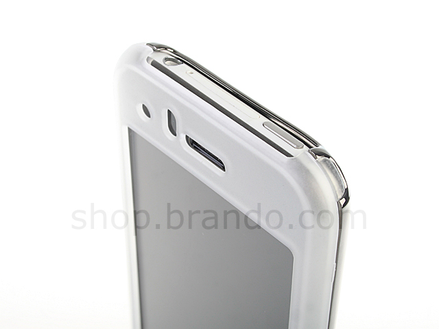 Chrome Back Cover with Mist Shield for iPhone 3G/3G S