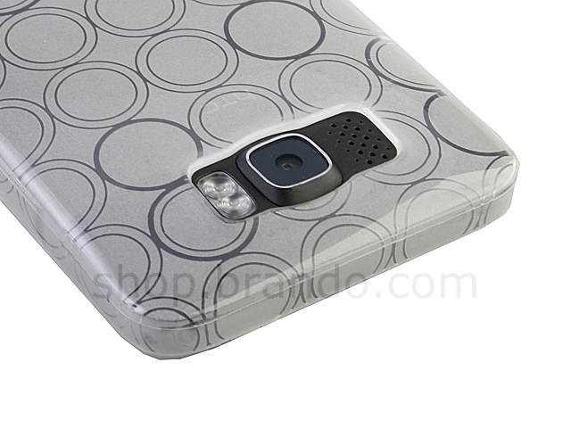 HTC HD2 Circle Patterned Soft Plastic Case